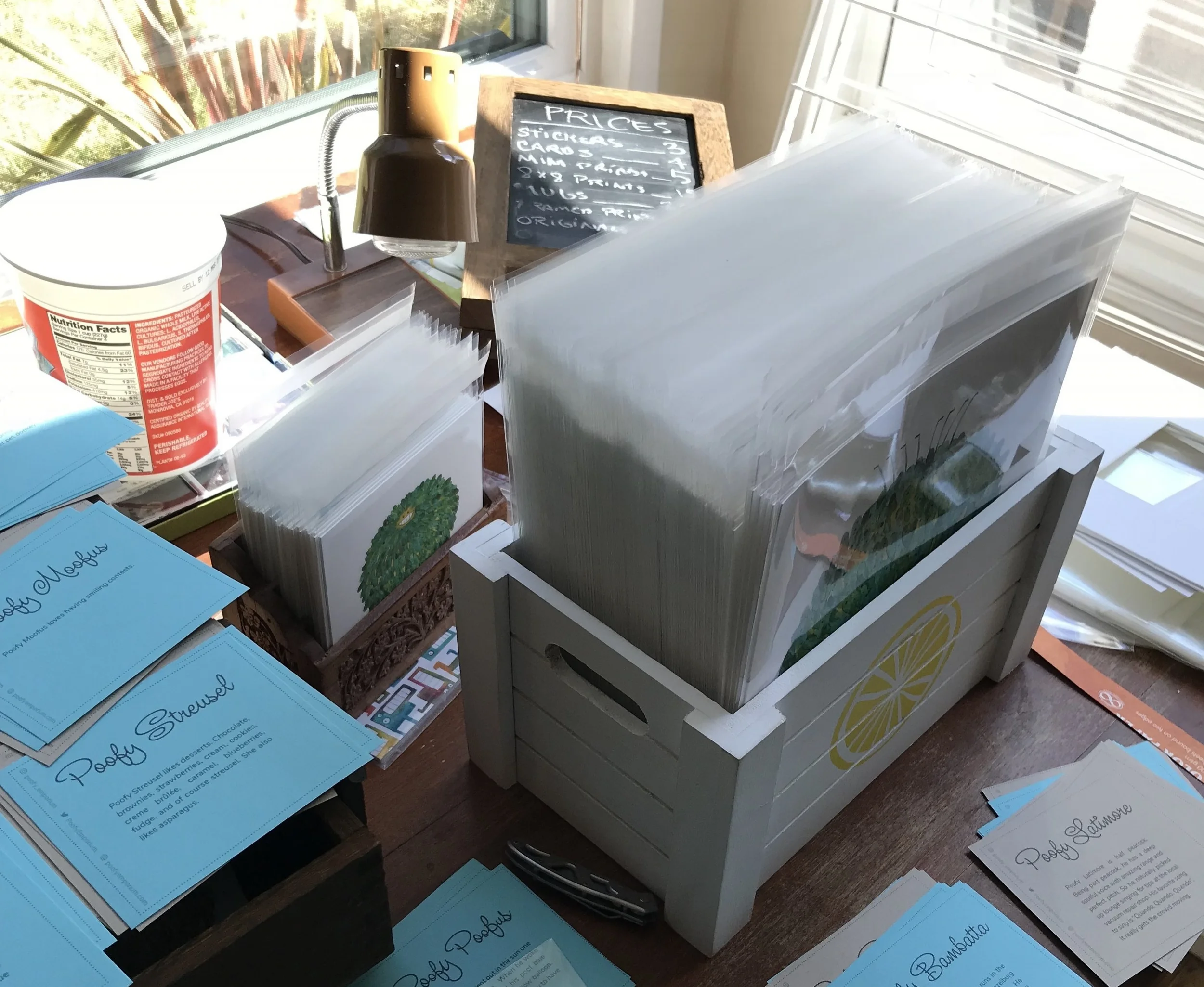 Little box for storing my prints.