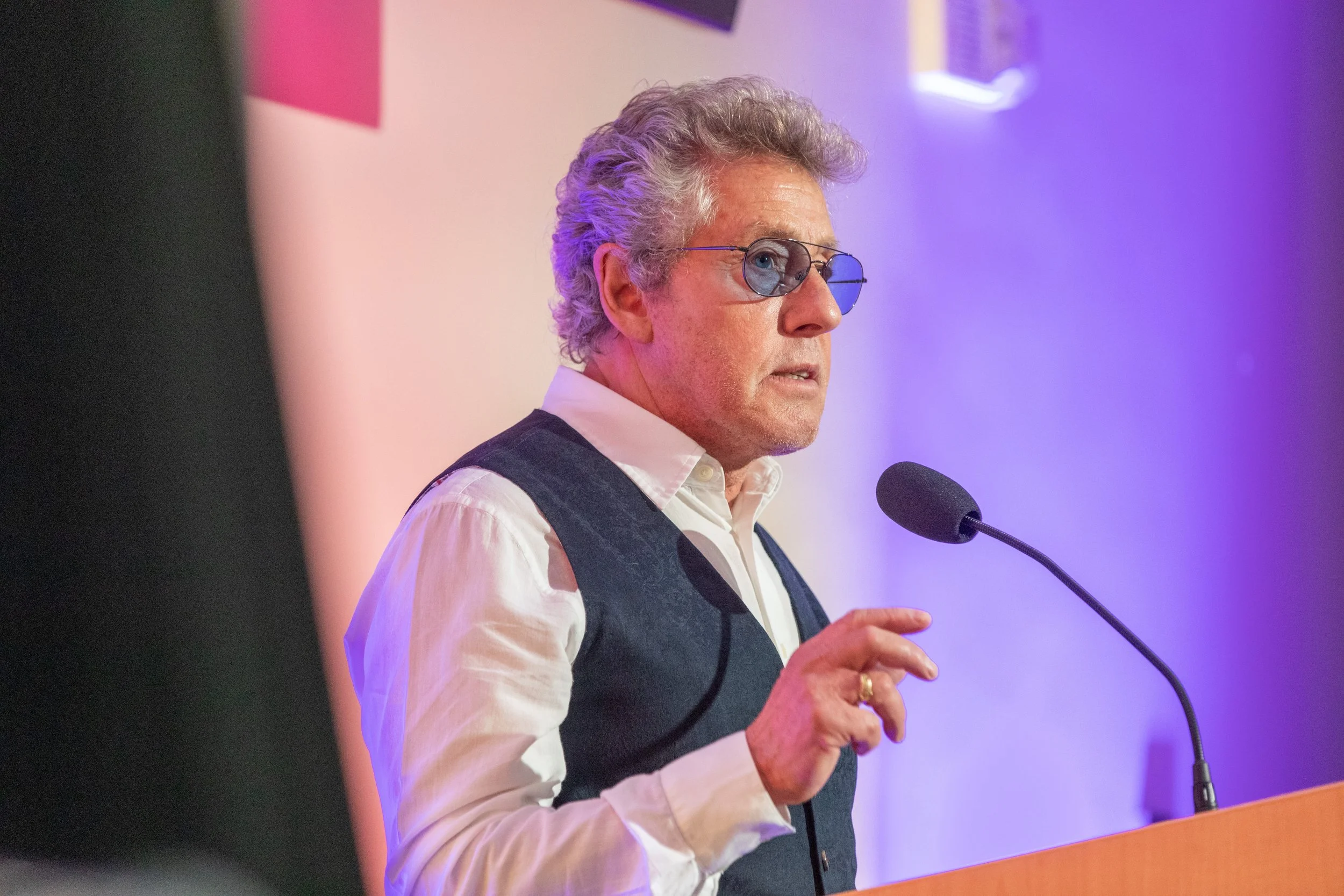 Roger Daltrey Attends Ribbon Cutting Ceremony