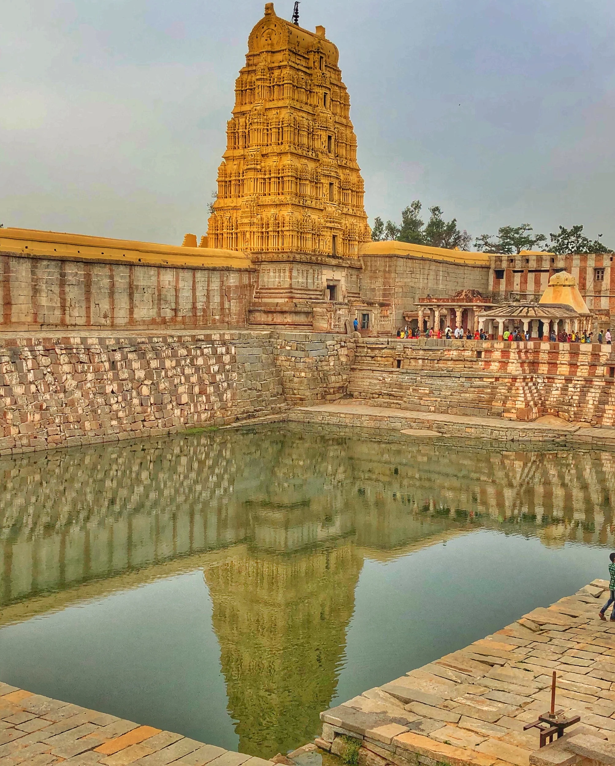 Sri Virupaksha Temple - Perfect reflection
