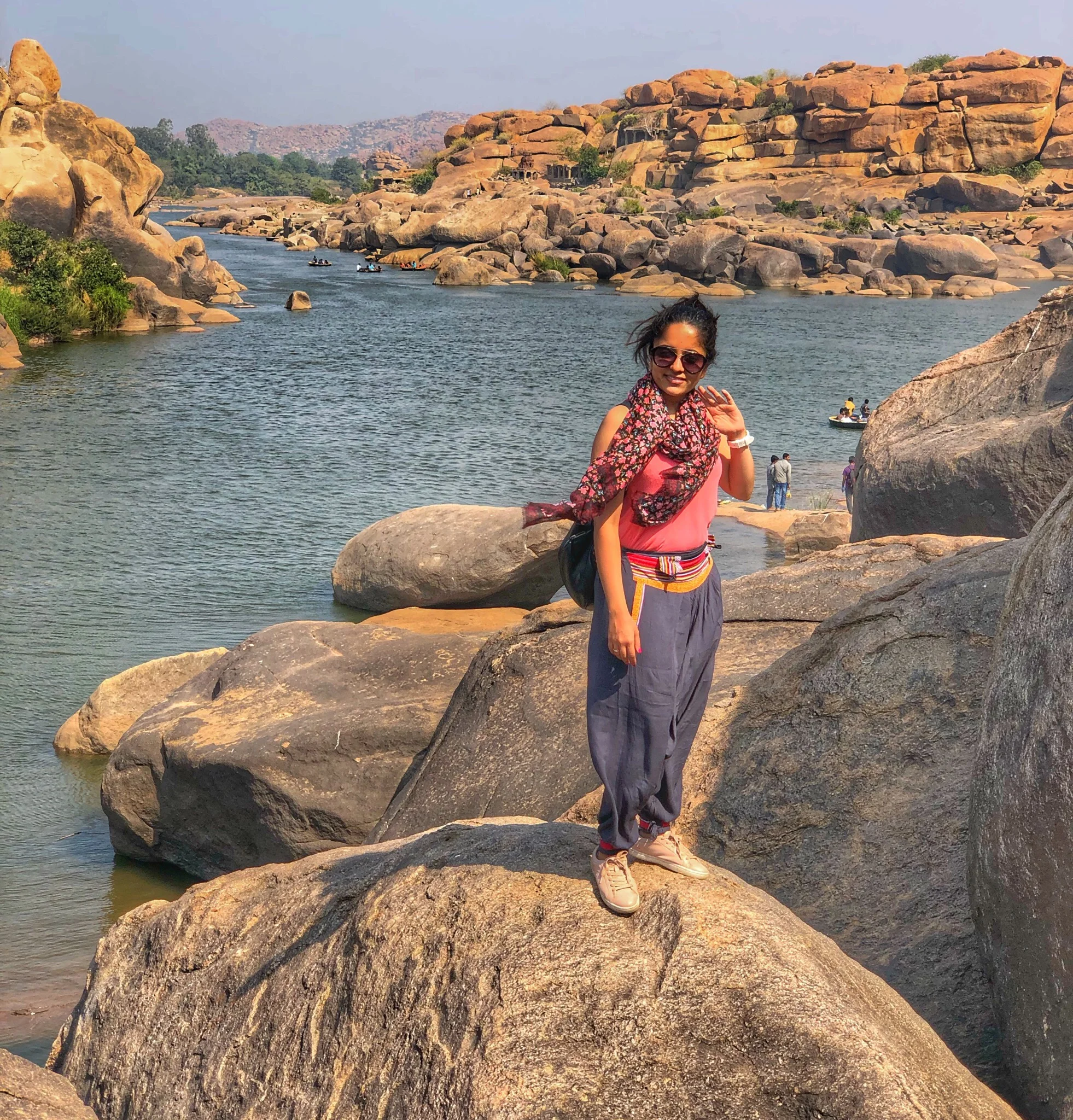 Hiking along the river