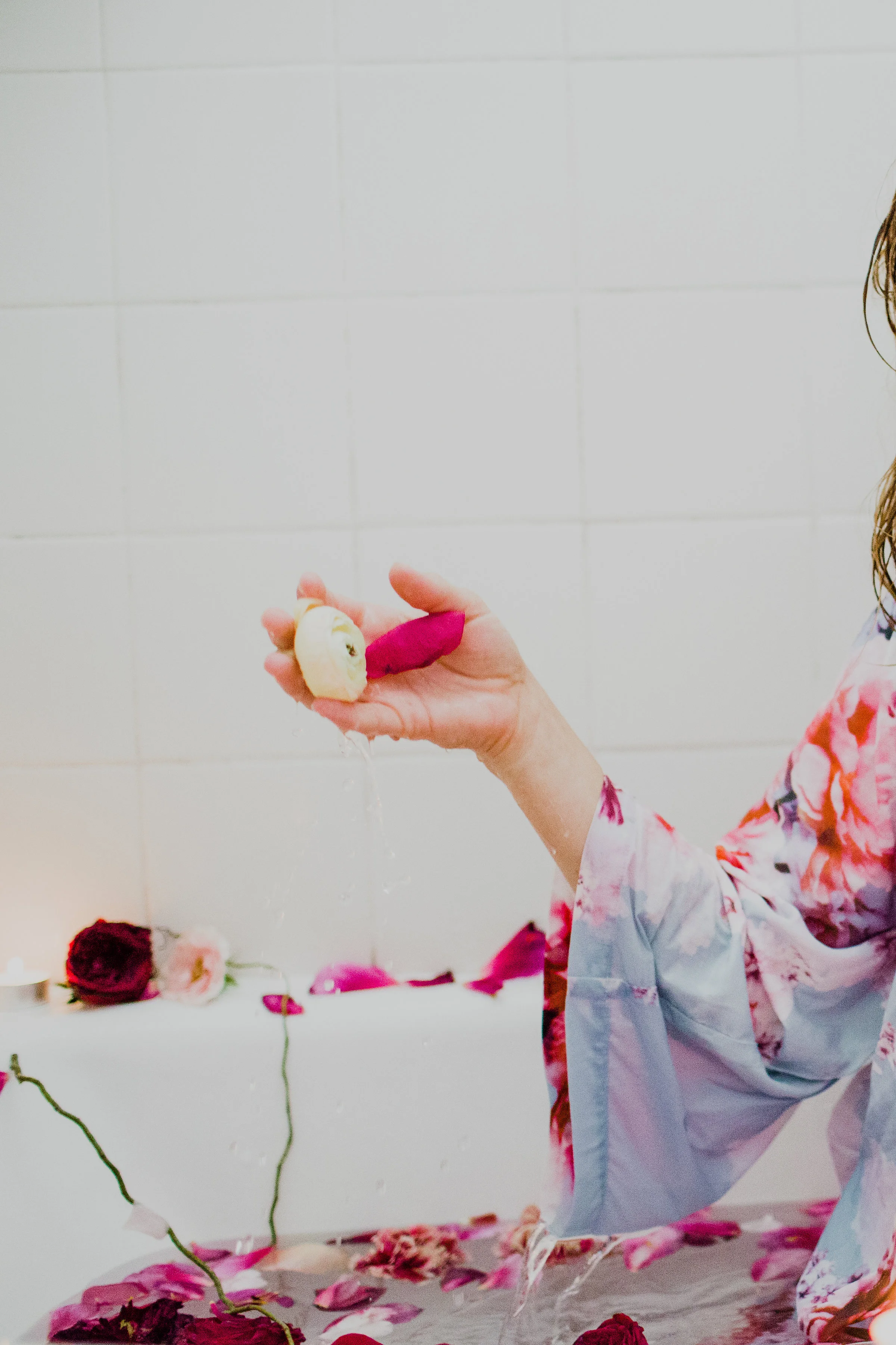 floral bath photoshoot #lrqcfloral