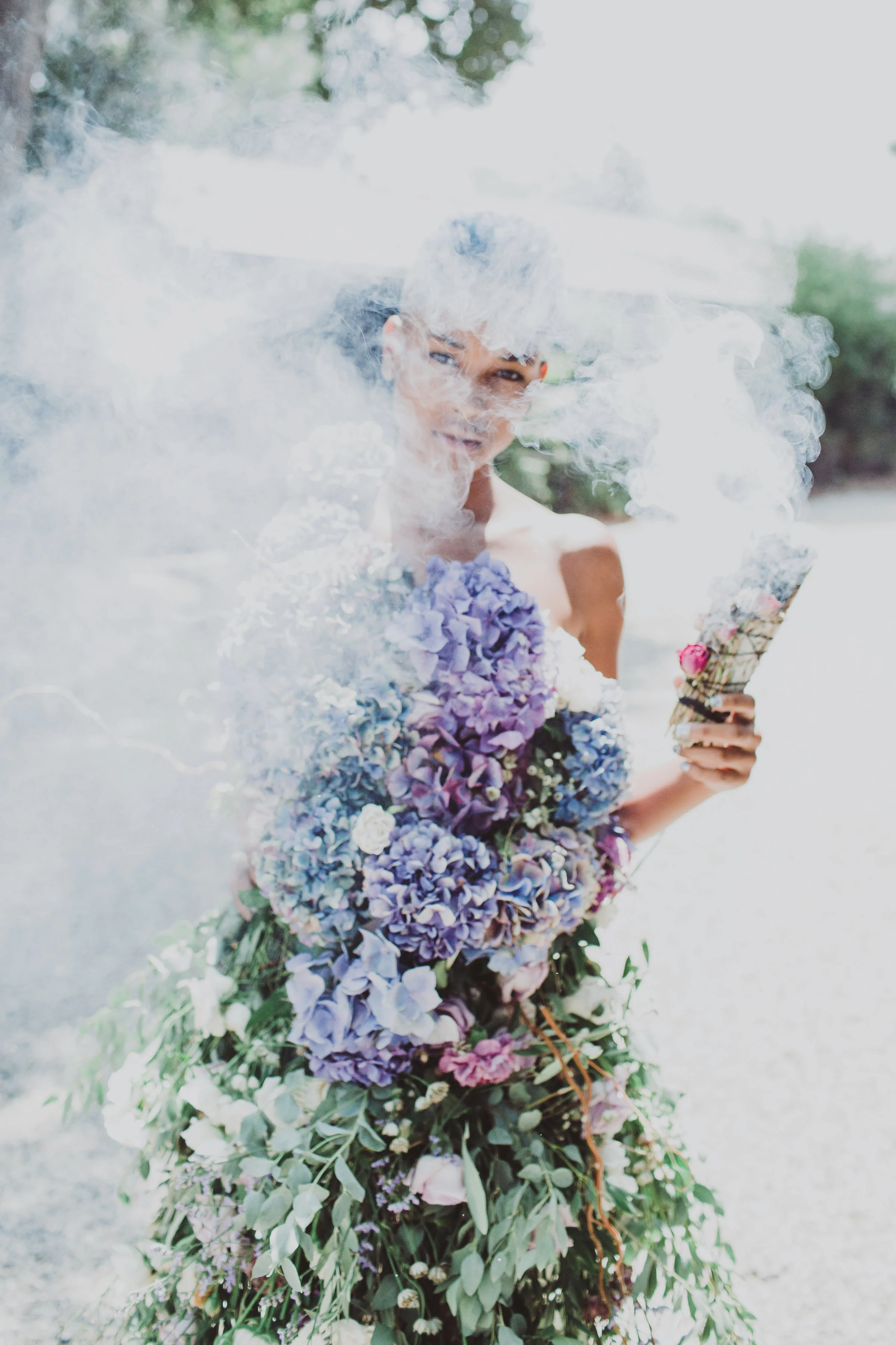fairytale fresh floral dress floral art #lrqcfloral #floraldress