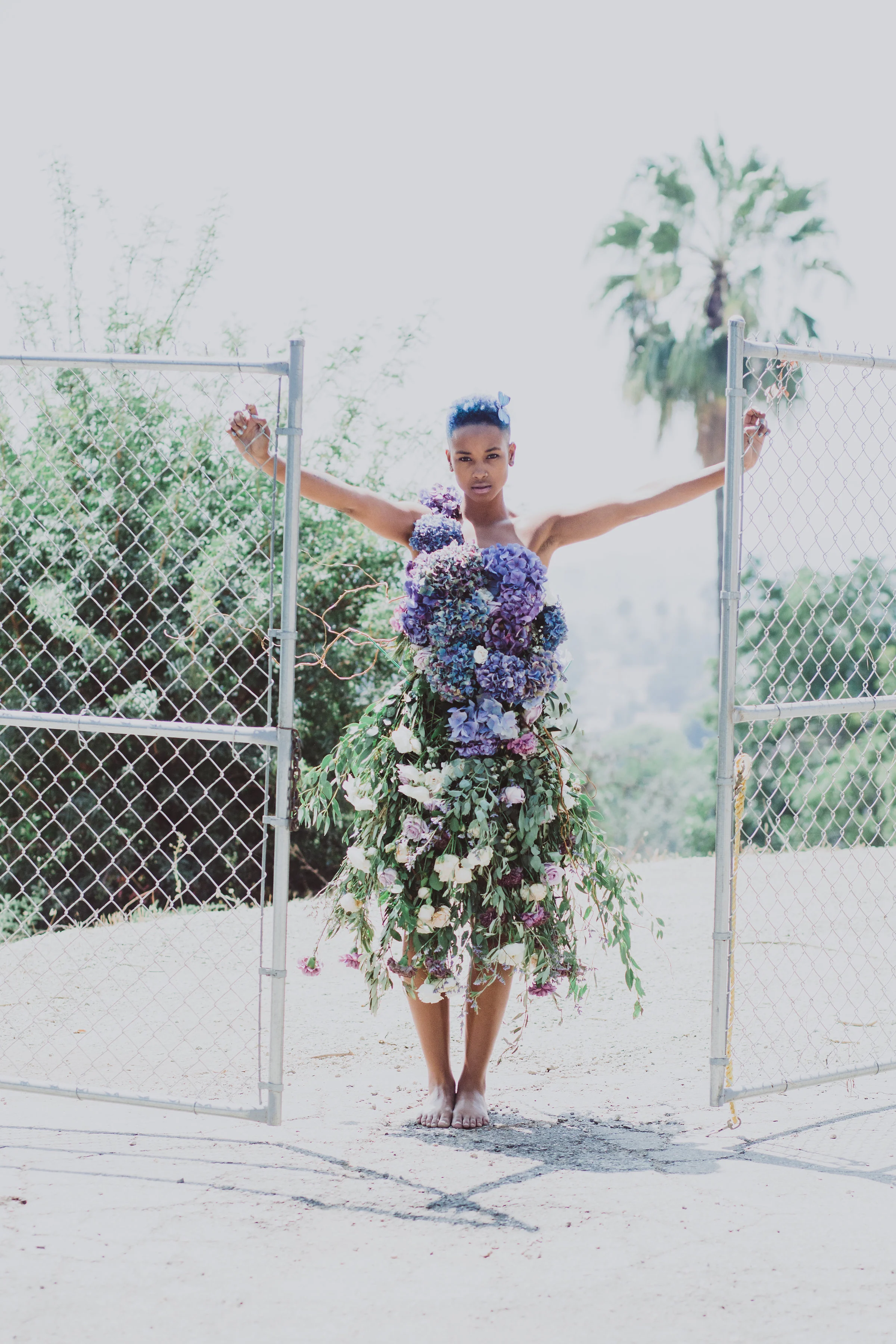 fairytale fresh floral dress floral art #lrqcfloral #floraldress