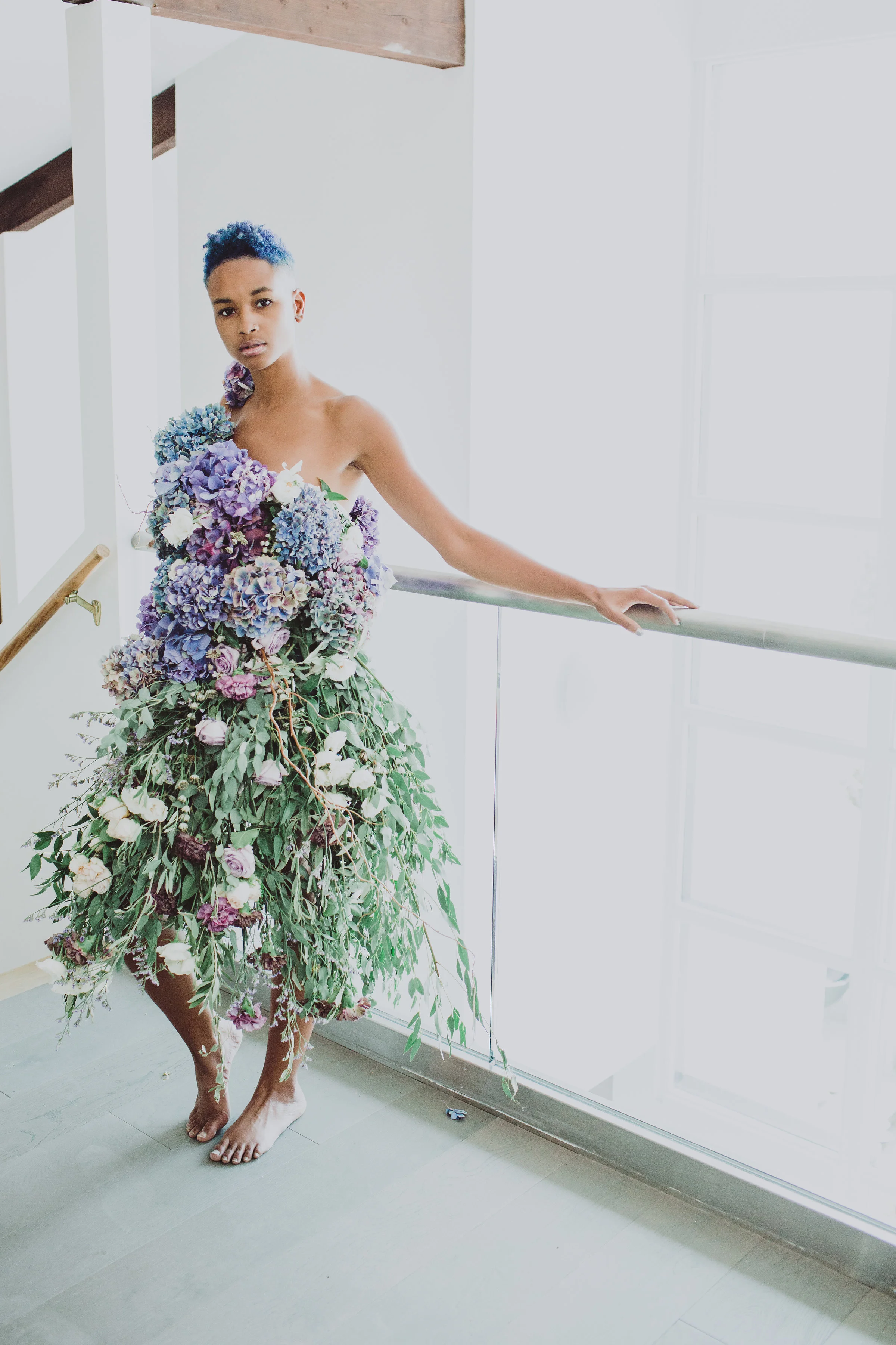 fairytale fresh floral dress floral art #lrqcfloral #floraldress
