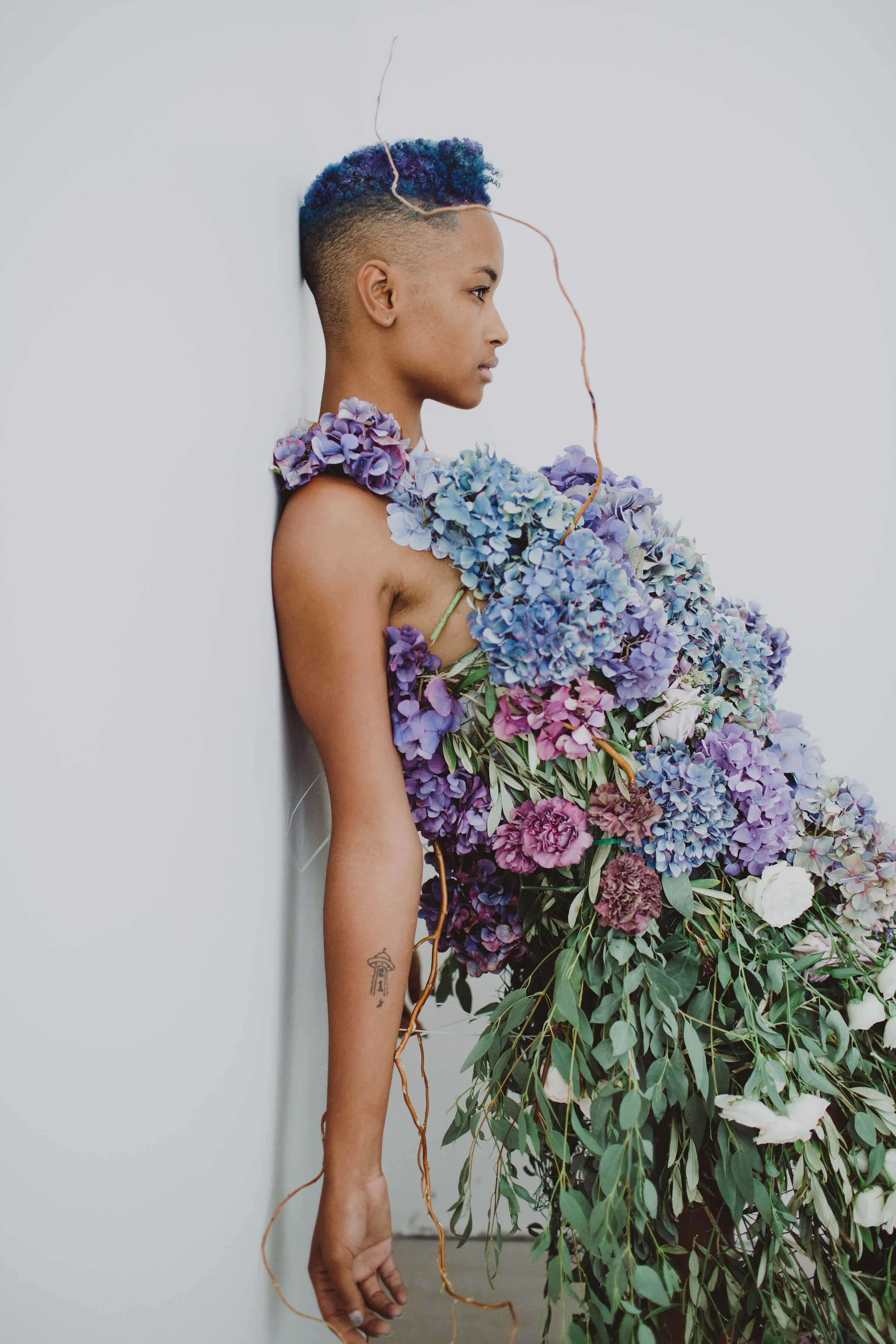 fairytale fresh floral dress floral art #lrqcfloral #floraldress