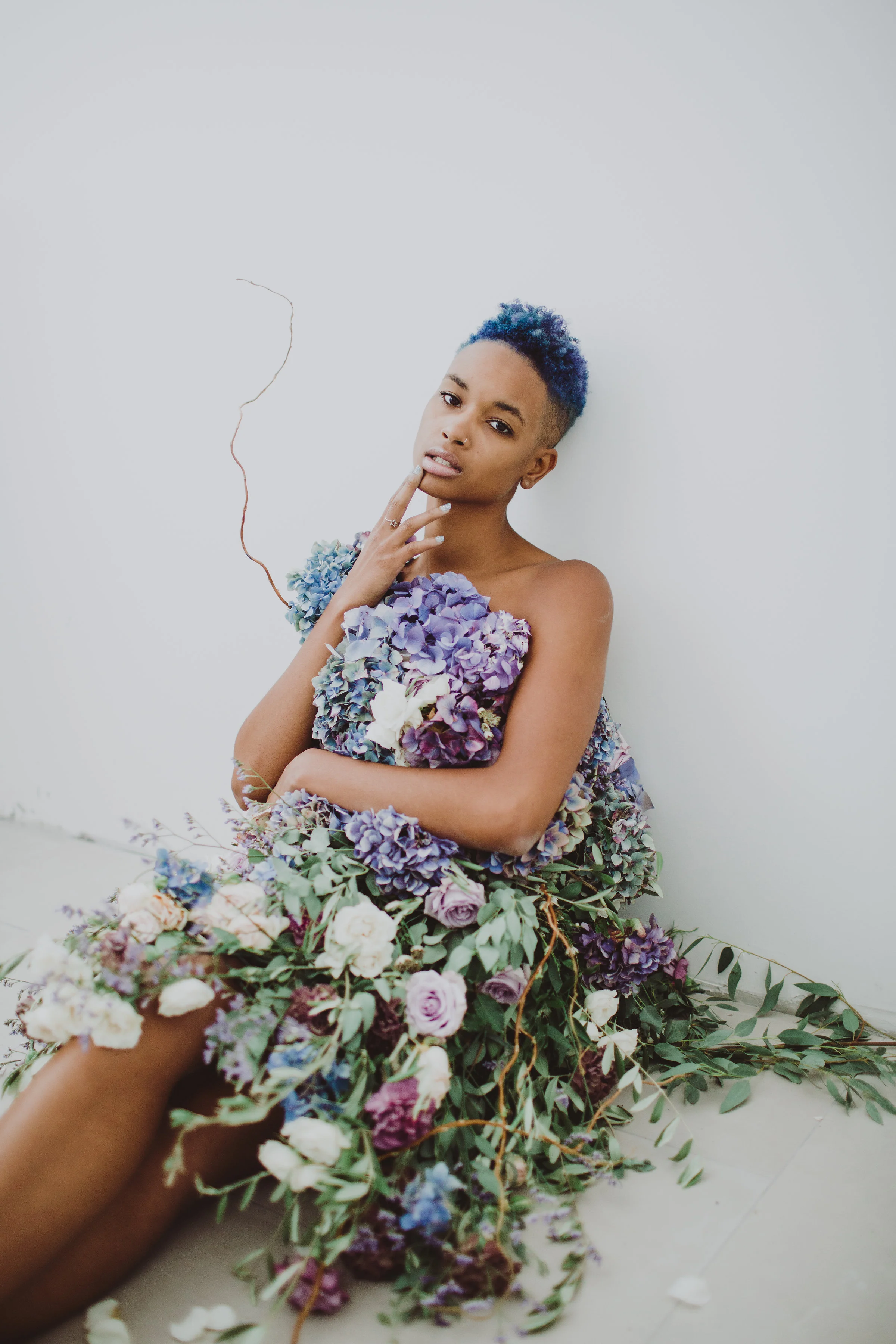 fairytale fresh floral dress floral art #lrqcfloral #floraldress