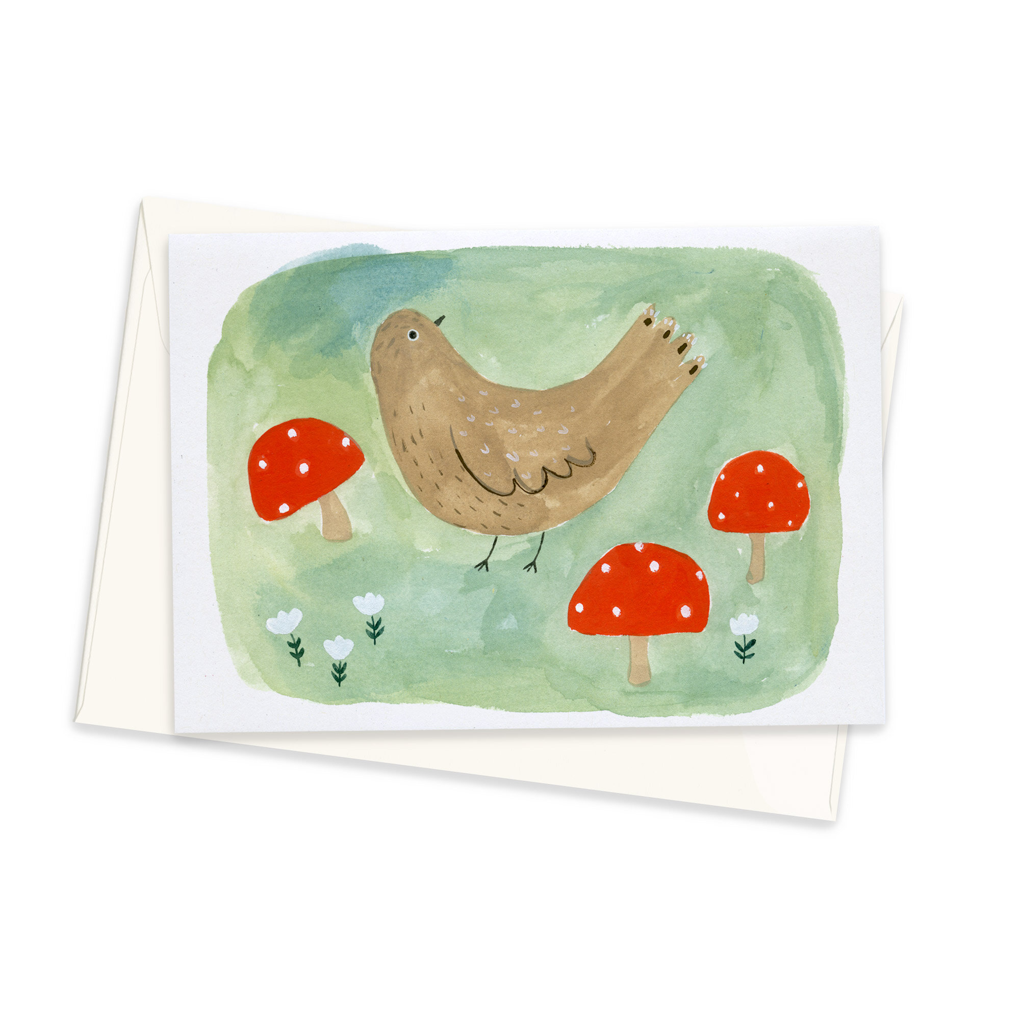 Greeting Card - Field Bird