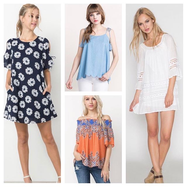 Need to update your summer wardrobe? DazzleBar has you covered! Adorable sun dresses and trendy tops perfect for warmer weather ahead! $24 - $36 message us for specific pricing.