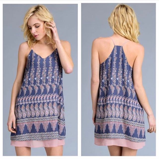 This summer dress has the sweetest flounce and flow that is sure to illuminate your warm weather wardrobe! Head out on the town with a pair of wedges or wear it to the beach over a bathing suit! ππ‘ππ