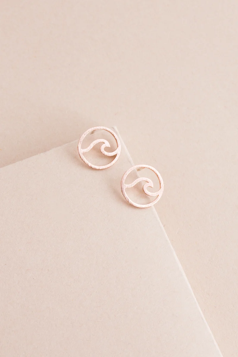 Wave Stud Earrings