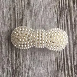 Faux Pearl Bow Hair Clip
