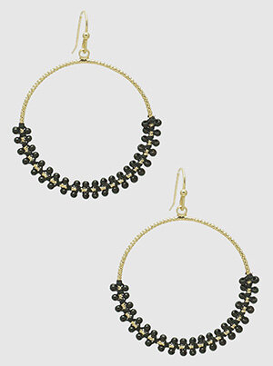 seed-bead-with-textured-metal-hollow-round-drop-earrings-gold-black-accessories-trends-14.jpg