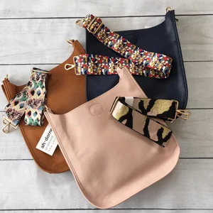 Brown Ahdorned Bag Strap Ahdorned Vegan Leather Classic Studded