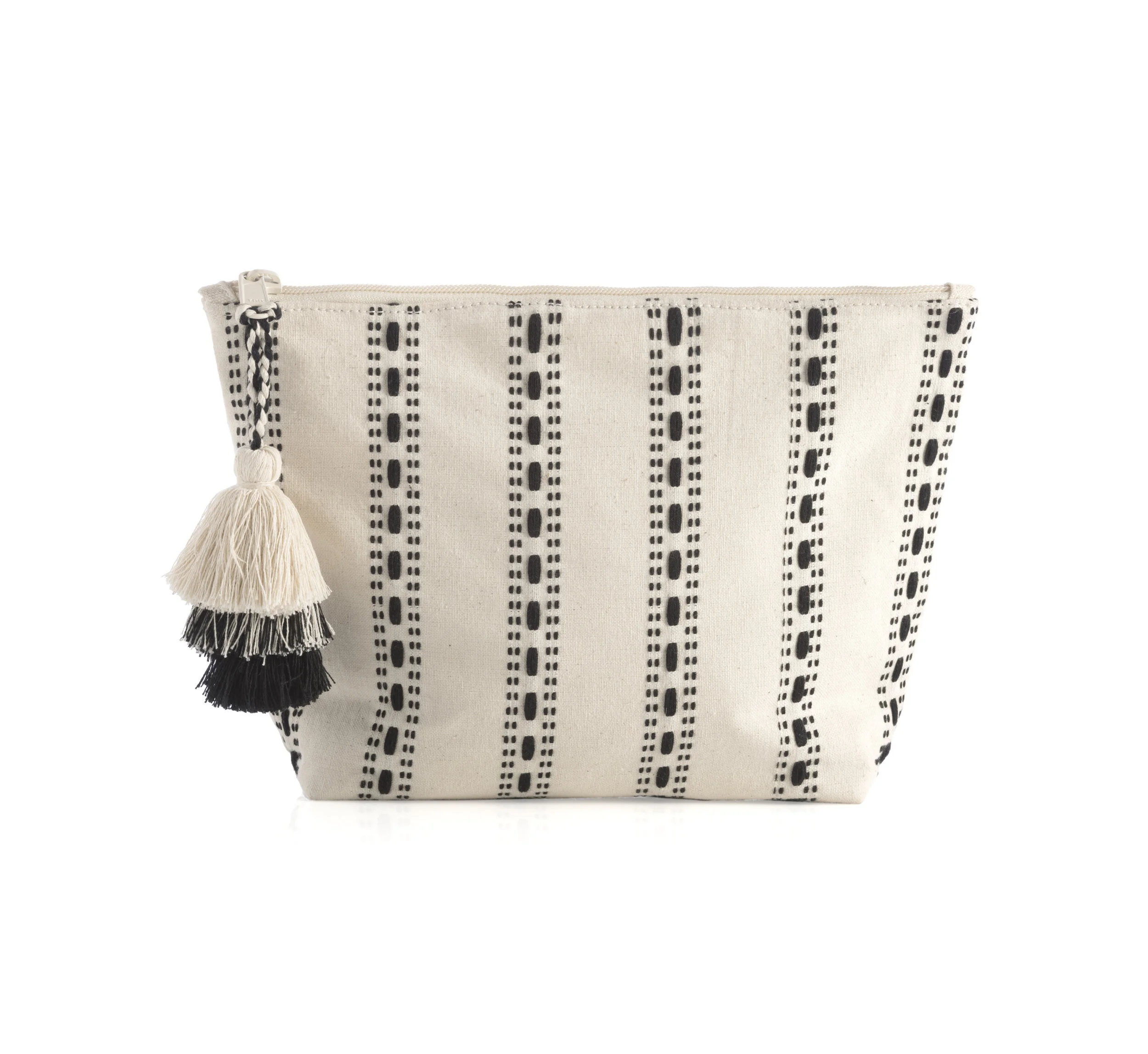 Black and Ivory Cosmetic Pouch