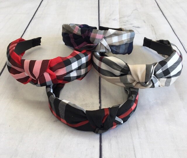 Plaid Headband- Five Colors