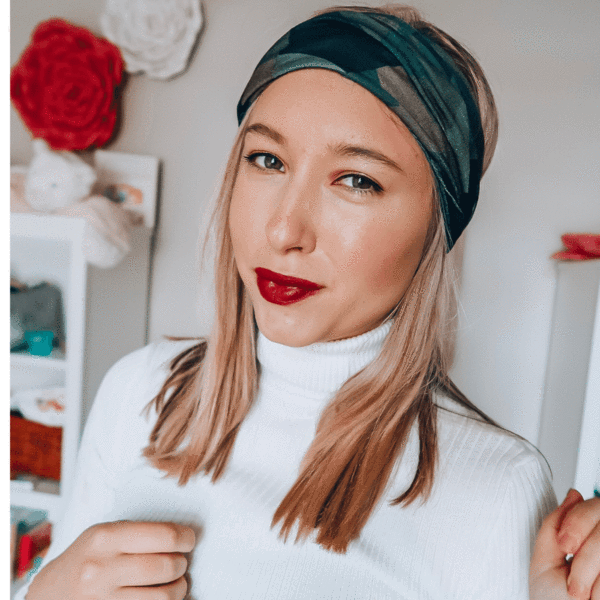 Headbands of Hope Tube Turban / Face Mask - Green Camo