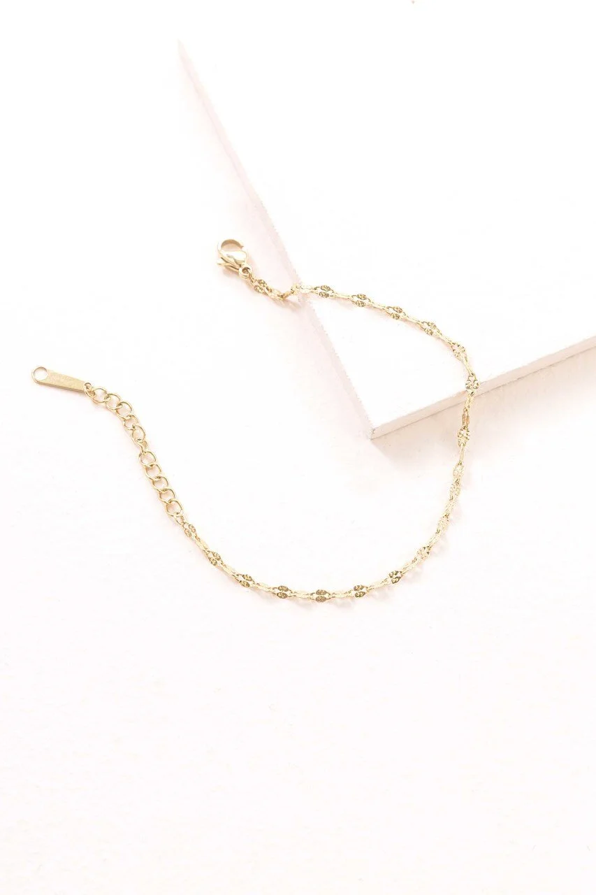 Golden Link Bracelet (14K)