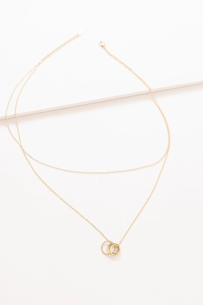 Better Together Circle-Link Layered Necklace- 14K Gold