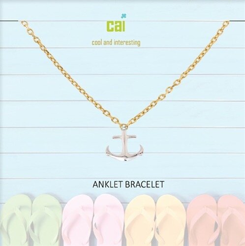 Dainty Anchor Charm Anklet