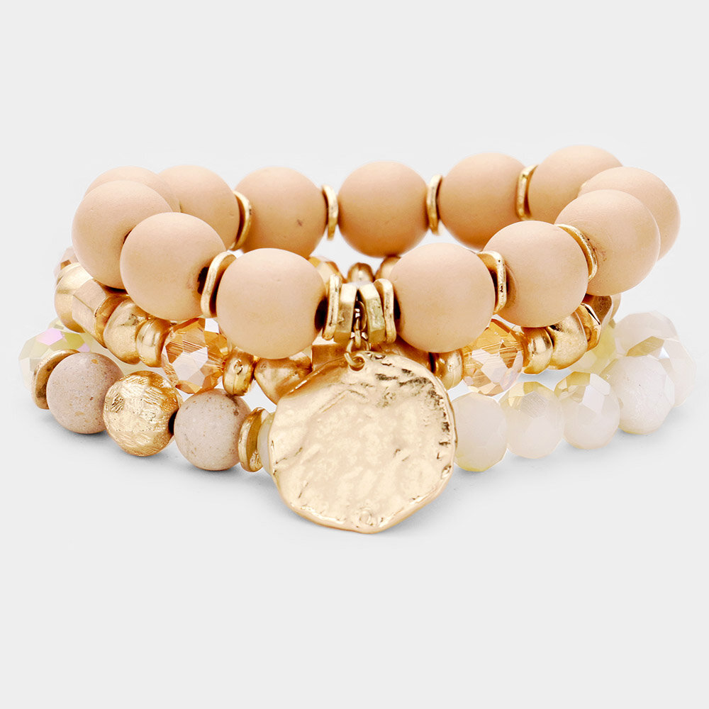 Ball Charm Layered Bracelet