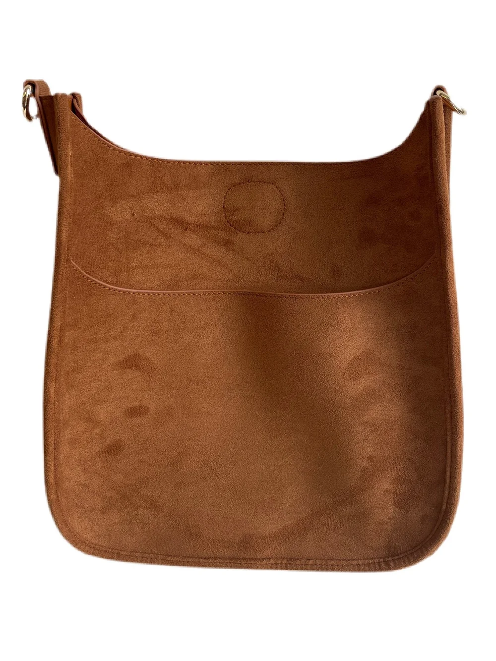 Ahdorned Faux Suede Mini Messenger Bag WITHOUT Strap- Fourteen - Main Image