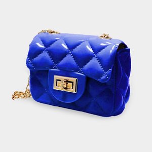 Small Blue Quilted Jelly Crossbody Bag – Rose Hill Boutique