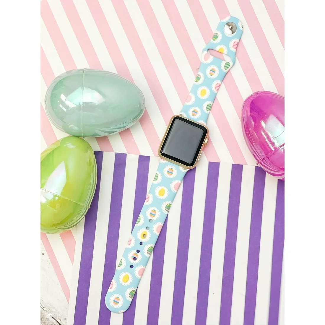 Easter Egg Silicone Smart Watch Band — DazzleBar display picture 1