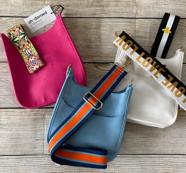 Ahdorned Vegan Leather Mini Messenger Bag WITHOUT Strap- Twenty Colors