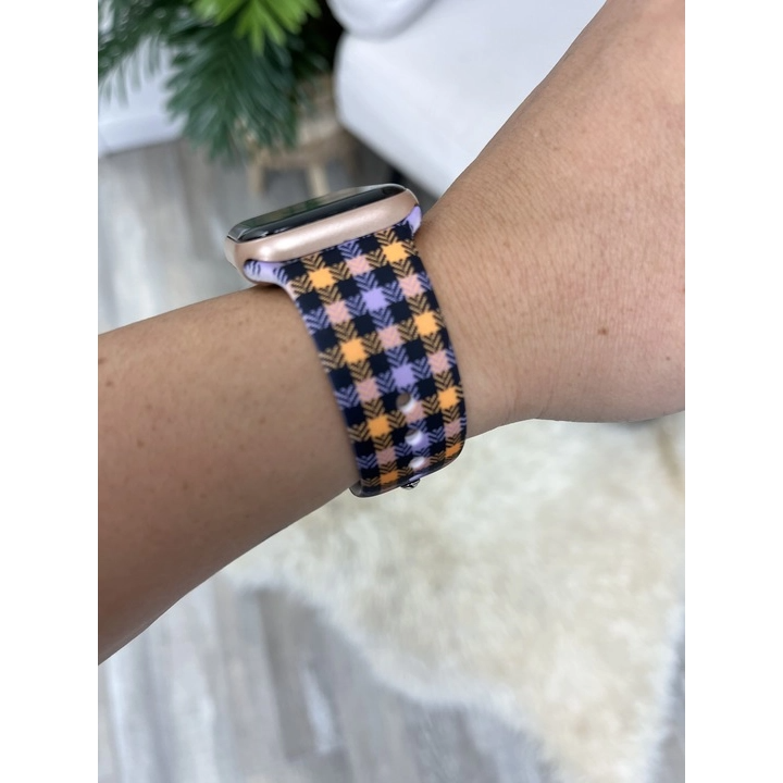 Gingerbread and Candy Cane Silicone Smart Watch Band — DazzleBar