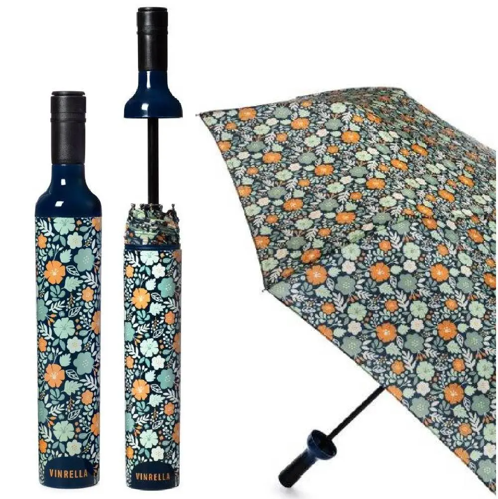 Vinrella Wine Bottle Umbrella- In Bloom