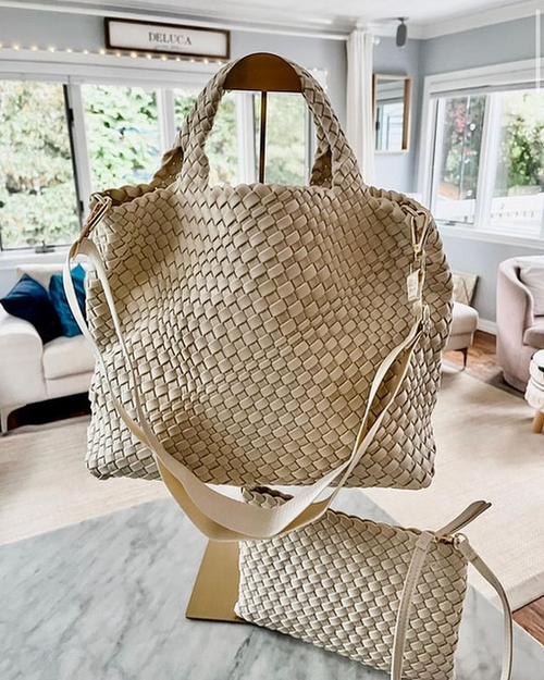 Classic Geometric Pattern Bag Strap, Wide Adjustable Shoulder Bag