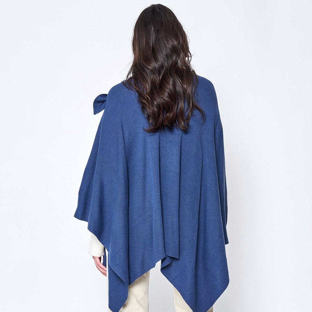 信頼も高い Strap Shoulder Solid DazzleBar — Colors Eleven Poncho- Ruana Clothing