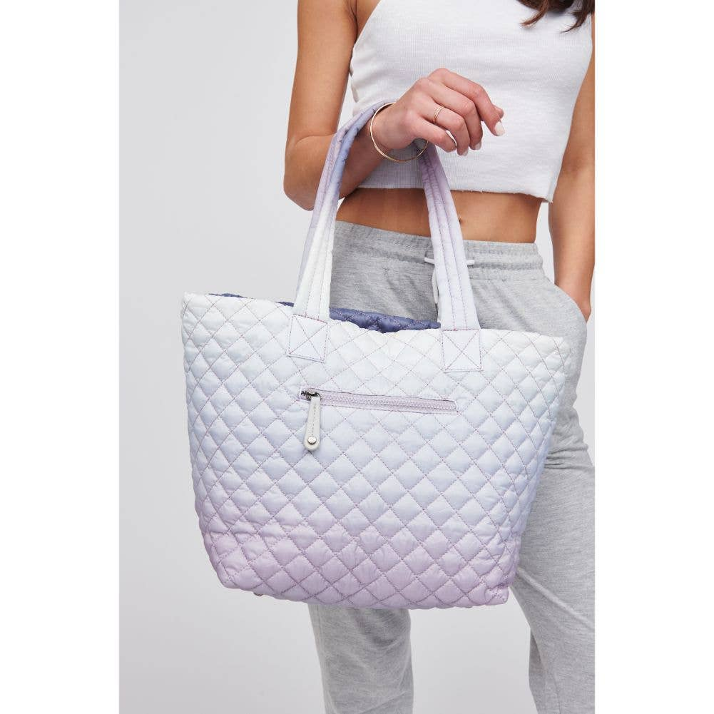 Breakaway Nylon Quilted Handbag Tote- Two Colors