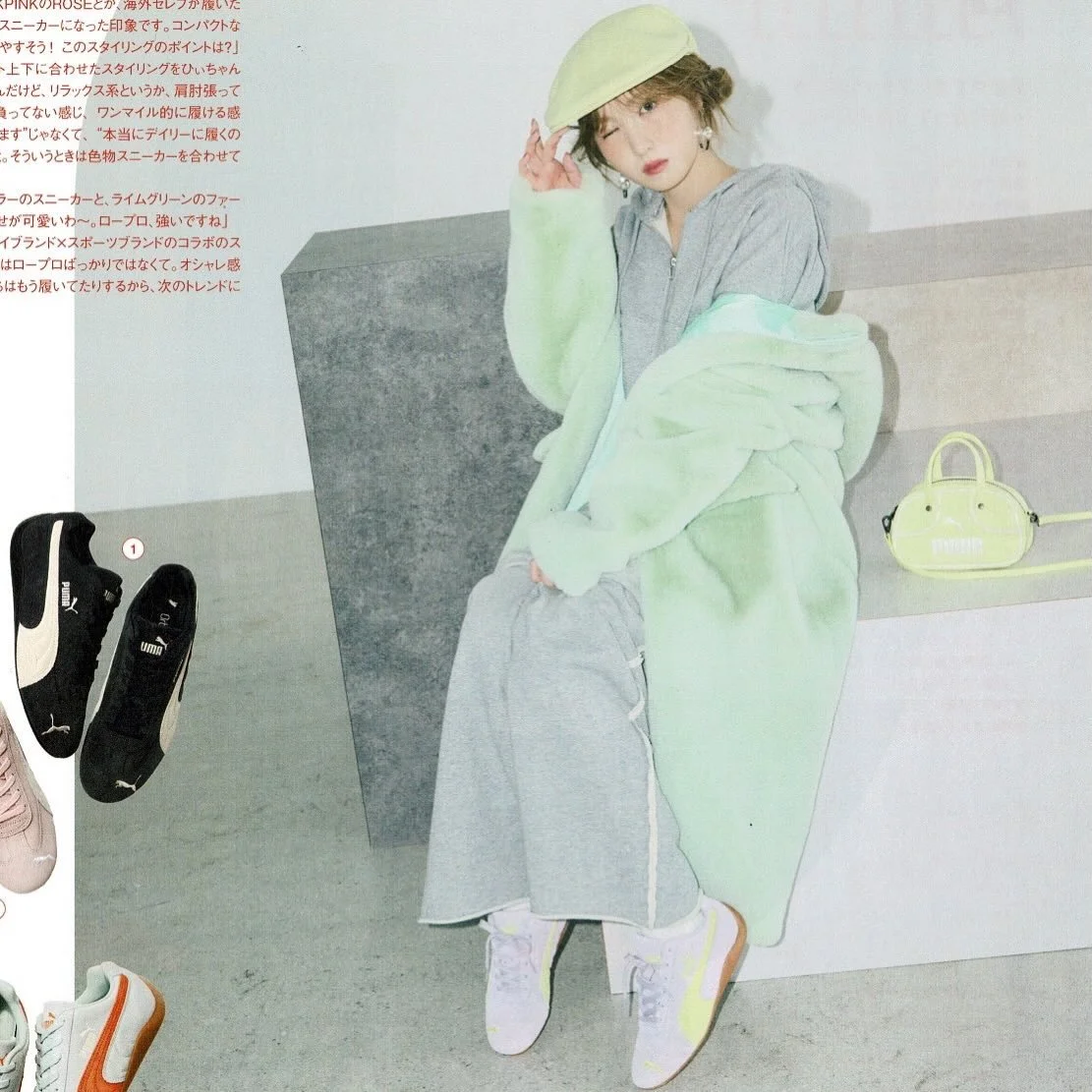 Molliolliのミントカラーのフード付きロングコートがmini1月号に掲載されました💚

#molliolli #モリオリ #h3otokyo