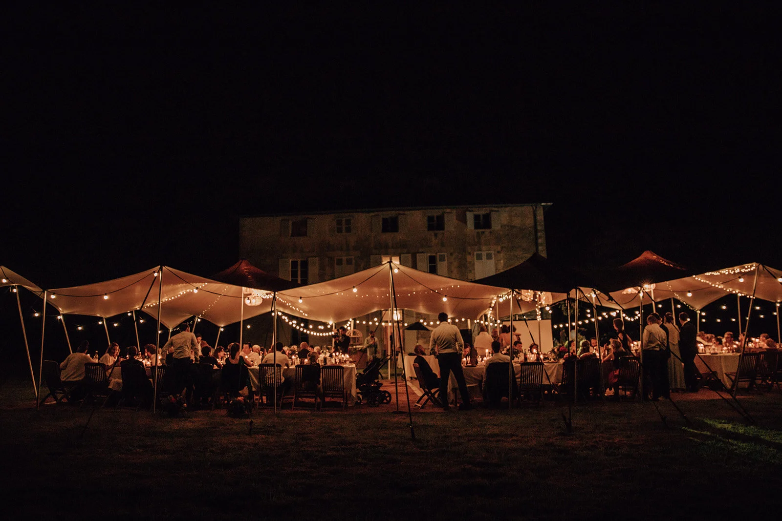 Wedding Reception Stretch Tents In France Snazzy Camp