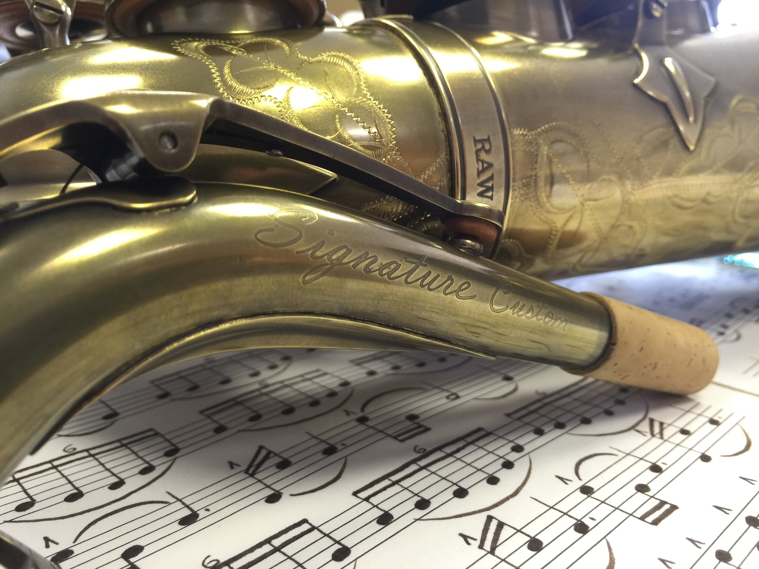 Signature custom 2024 raw tenor saxophone