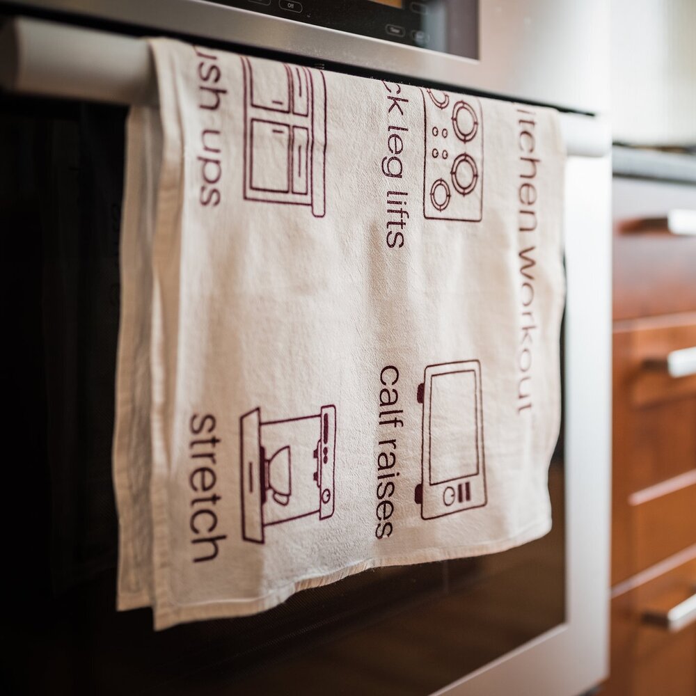 For the cook: Kitchen Workout Dish Towel