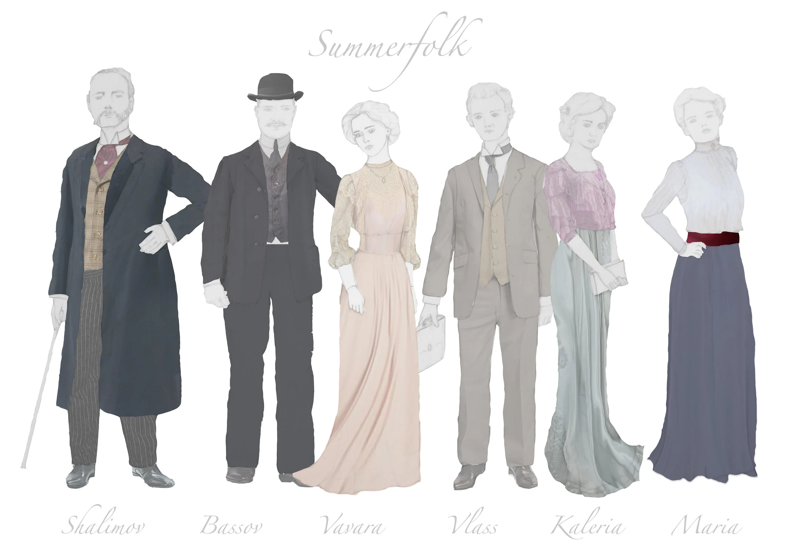 Summefolk Costume Designs