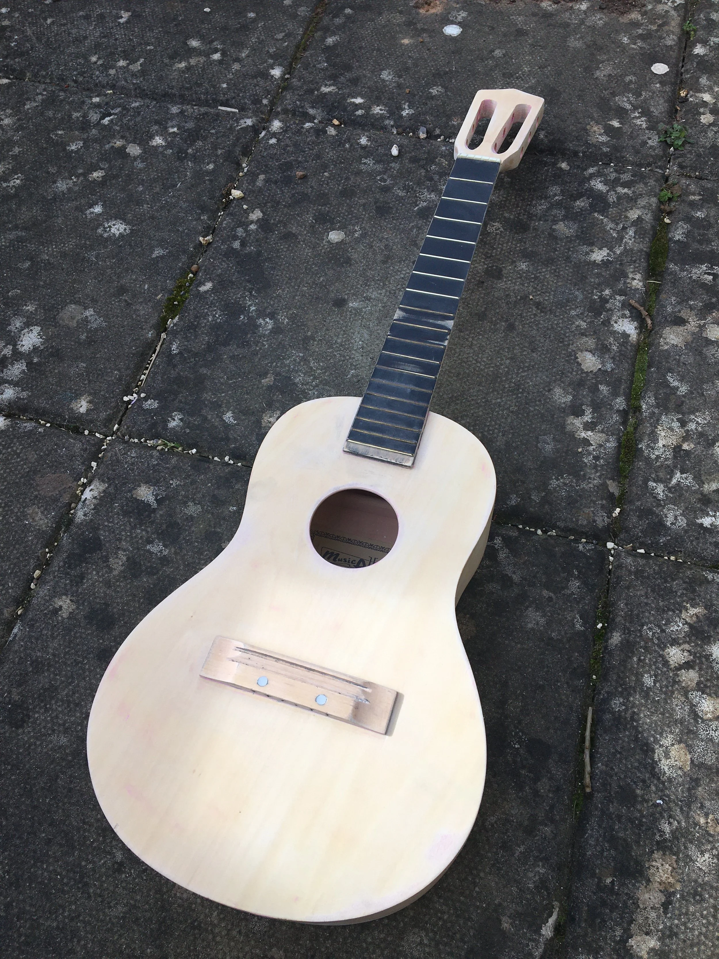 Stripped guitar