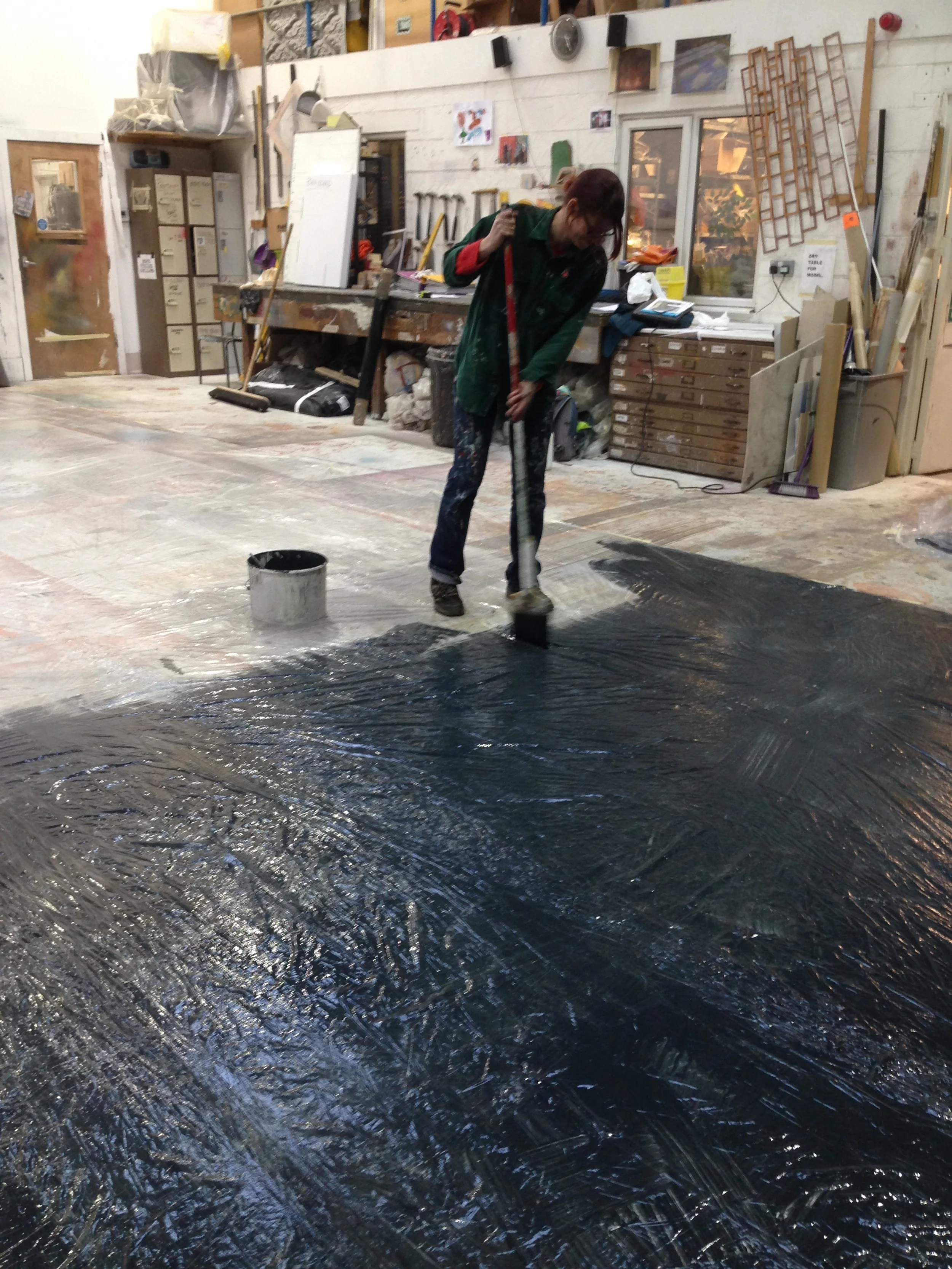 Painting plastic sheeting