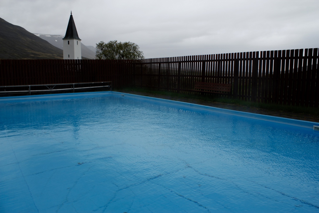 Lovely warm water on a cloudy day