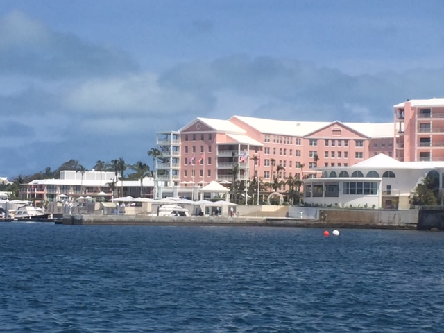 Beautiful Hamilton Princess Hotel - our first location in Bermuda!
