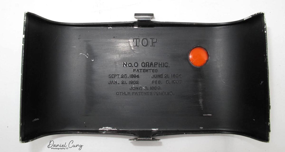 Back of No. 0 Graphic camera