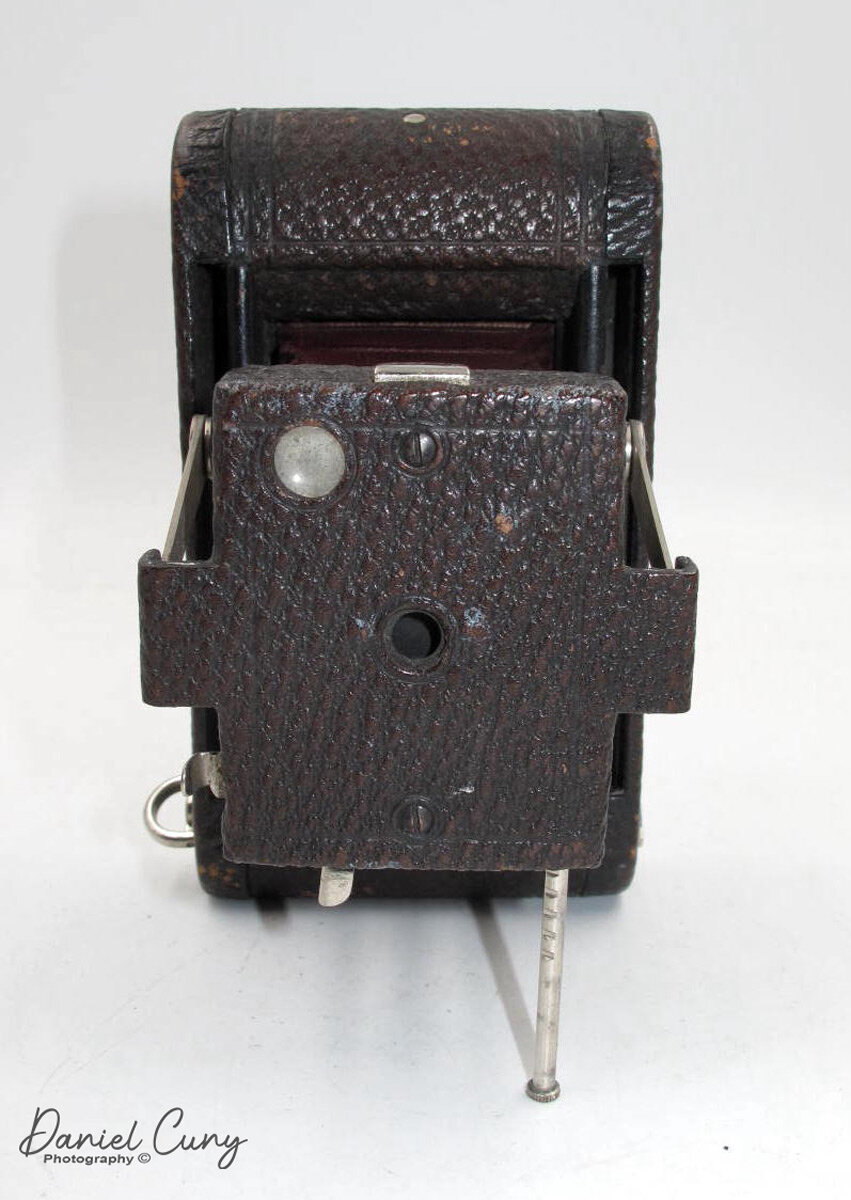 Front view of No. 0 Folding Pocket Kodak camera