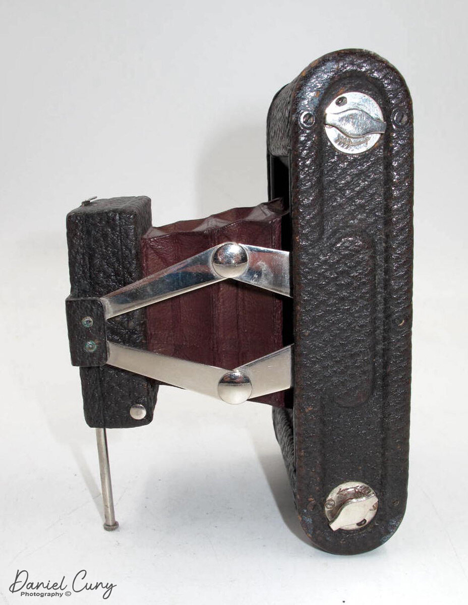 Left side of No. 0 Folding Pocket Kodak camera