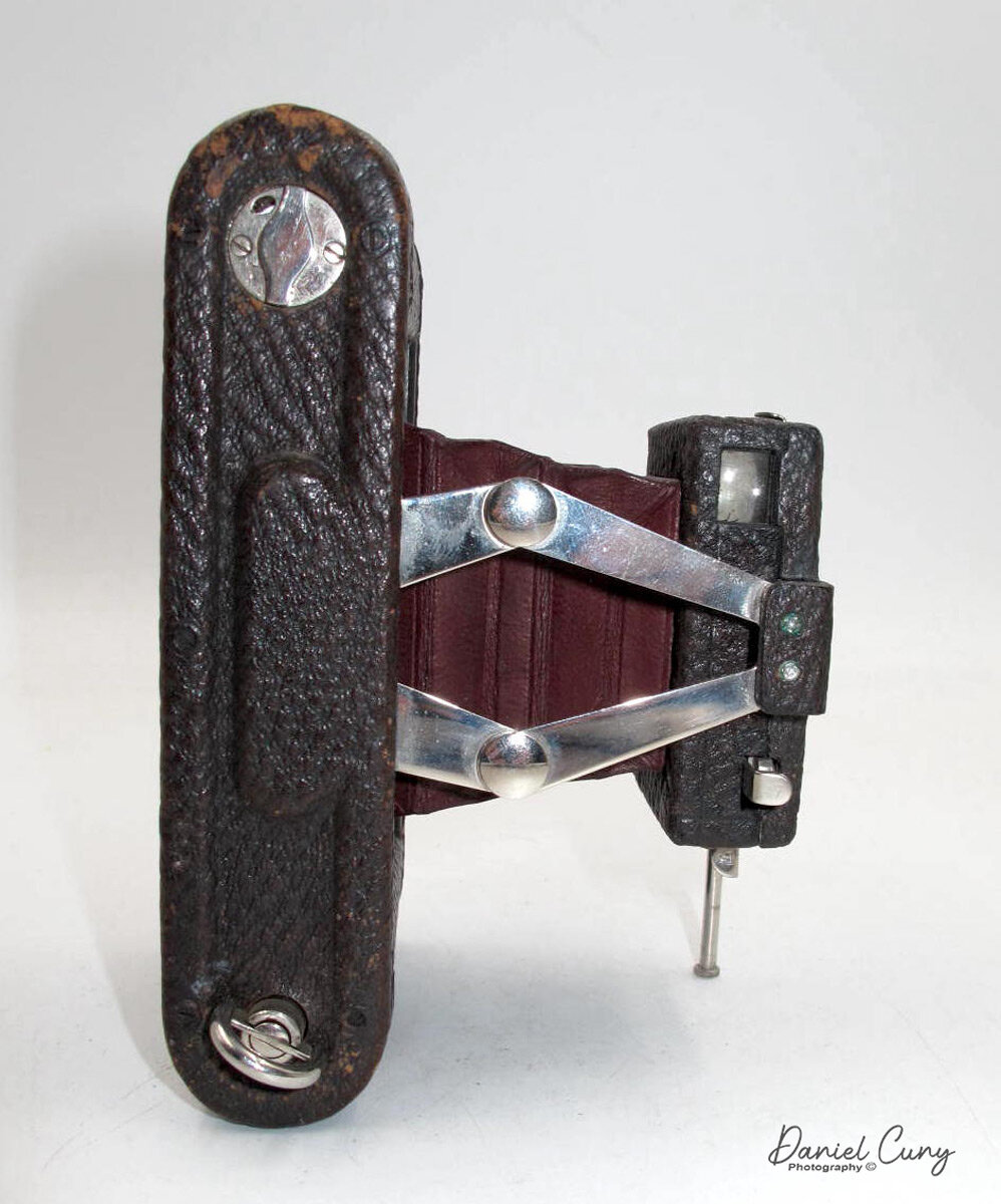 Right side of the No. 0 Folding Pocket Kodak camera.