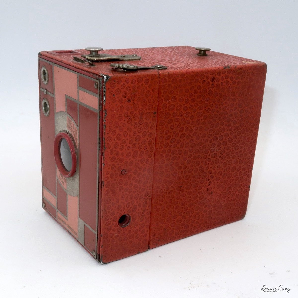 Different views of Rose Beau Brownie camera