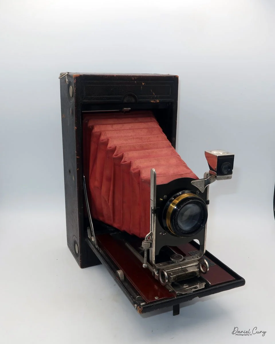 Different angles of the No. 4A Speed Kodak camera