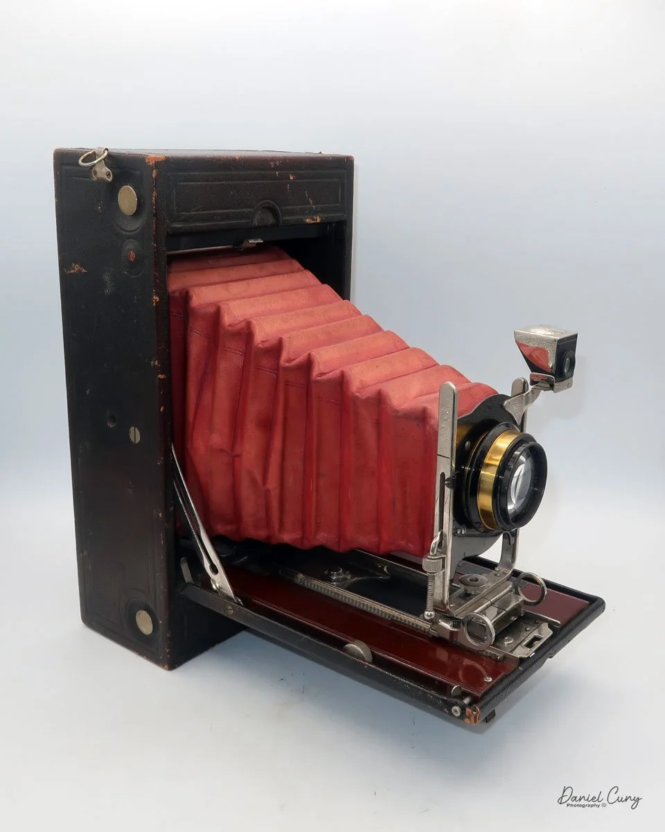 Different angles of the No. 4A Speed Kodak camera