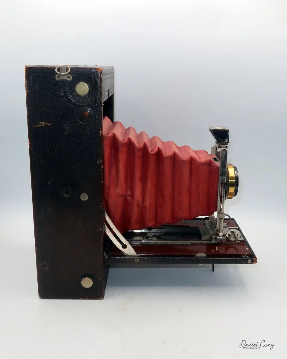 Different angles of the No. 4A Speed Kodak camera